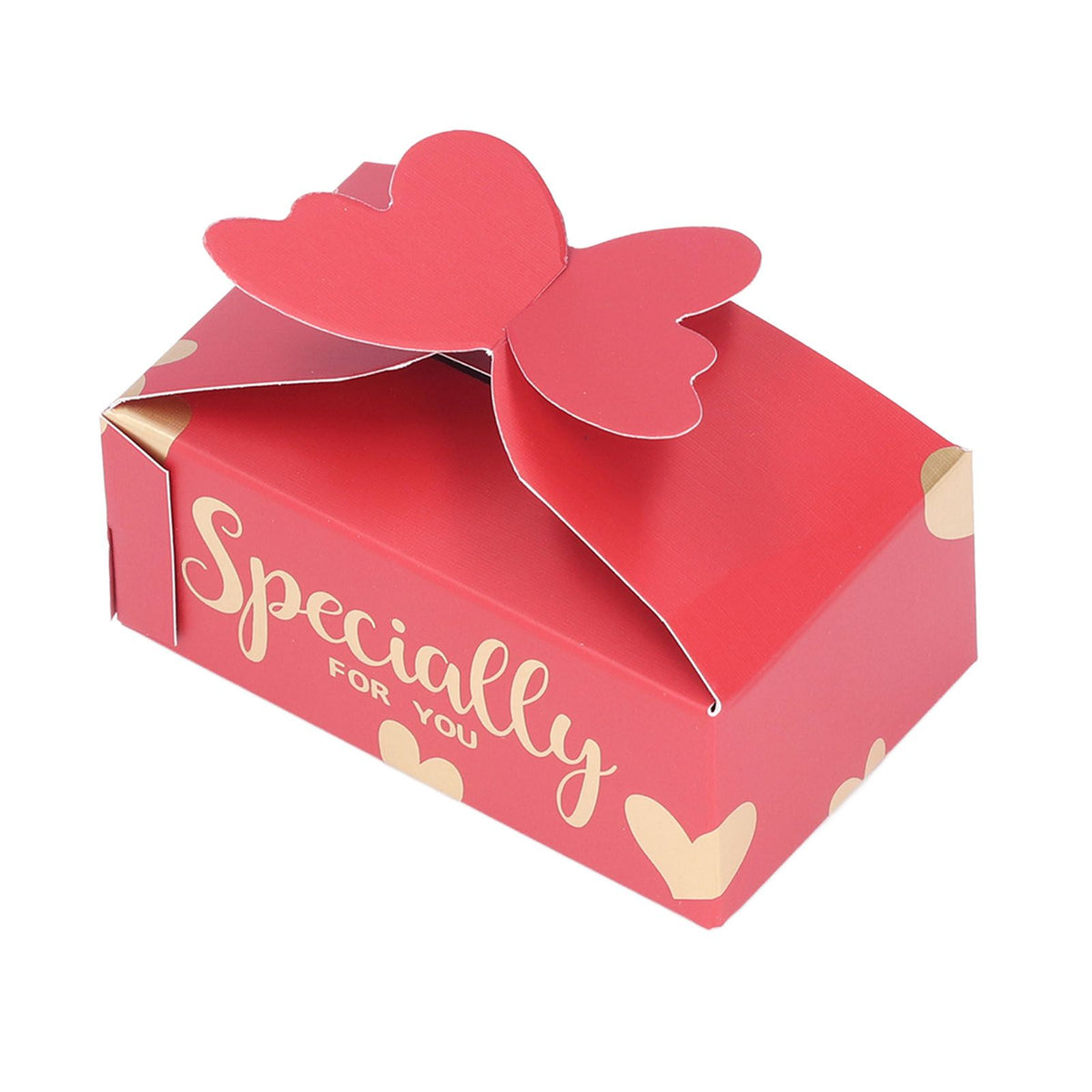 50pcs Favor Boxes Safe Durable Exquisite Lovely Gold Red Compact Portable Wedding Bags for Parties Birthdays