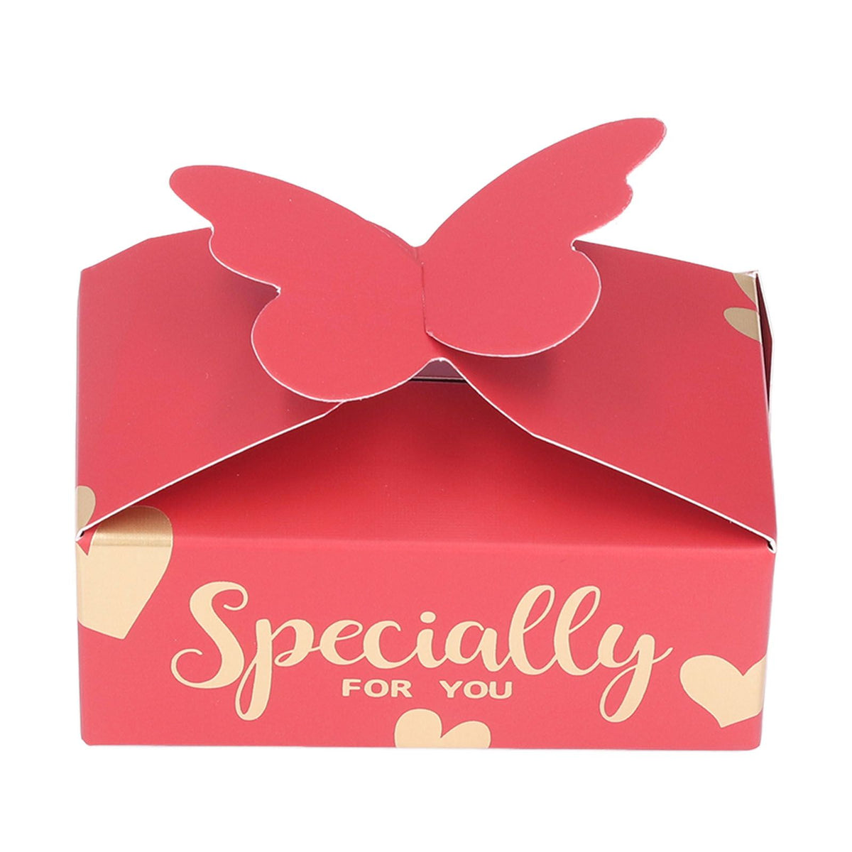 50pcs Favor Boxes Safe Durable Exquisite Lovely Gold Red Compact Portable Wedding Bags for Parties Birthdays