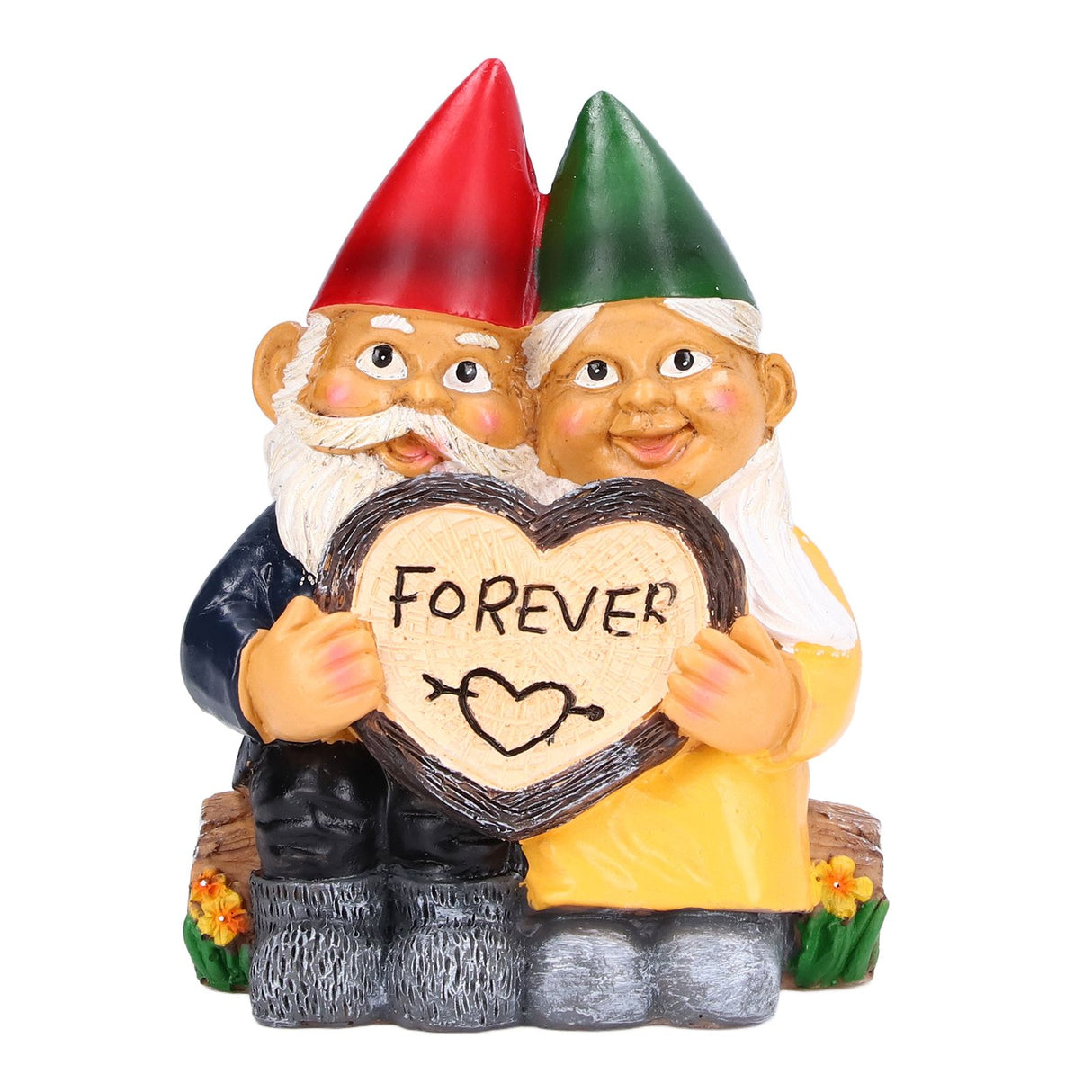 Garden Gnome Couple Statues Figurine Household Resin Art Home Desktop Dwarf Sculpture for Home Decor Ornaments