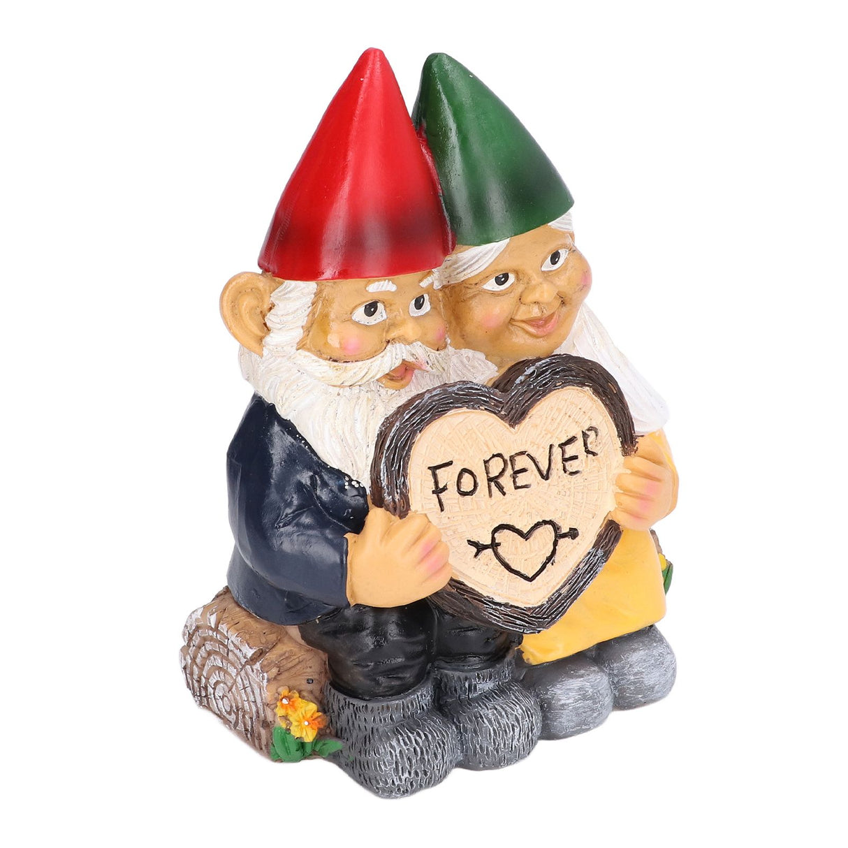 Garden Gnome Couple Statues Figurine Household Resin Art Home Desktop Dwarf Sculpture for Home Decor Ornaments