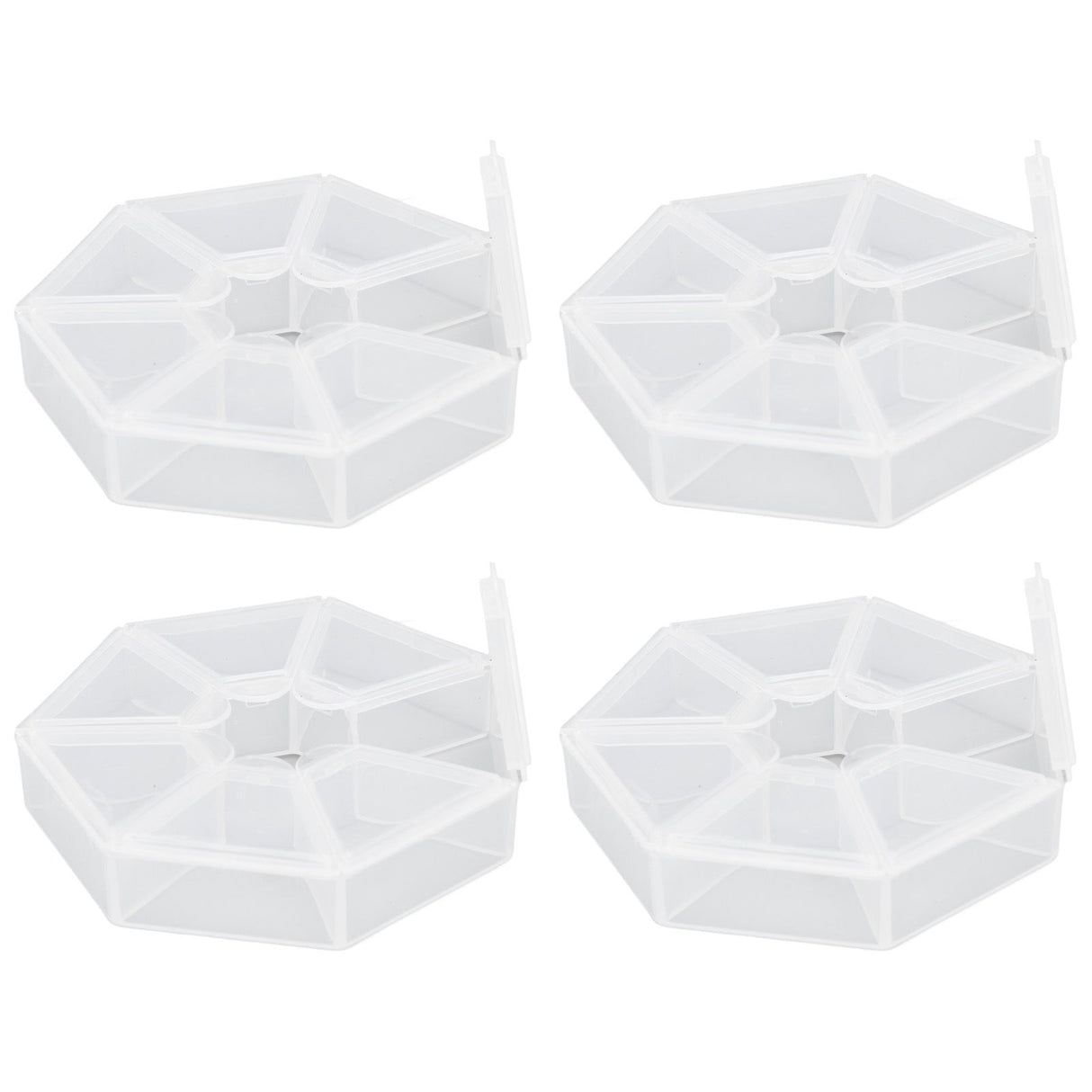 7 Grids Storage Box Clear Plastic Organizer Containers for Fishing Jewelry Pills