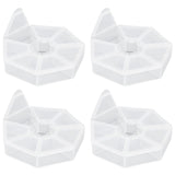 7 Grids Storage Box Clear Plastic Organizer Containers for Fishing Jewelry Pills