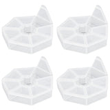 7 Grids Storage Box Clear Plastic Organizer Containers for Fishing Jewelry Pills