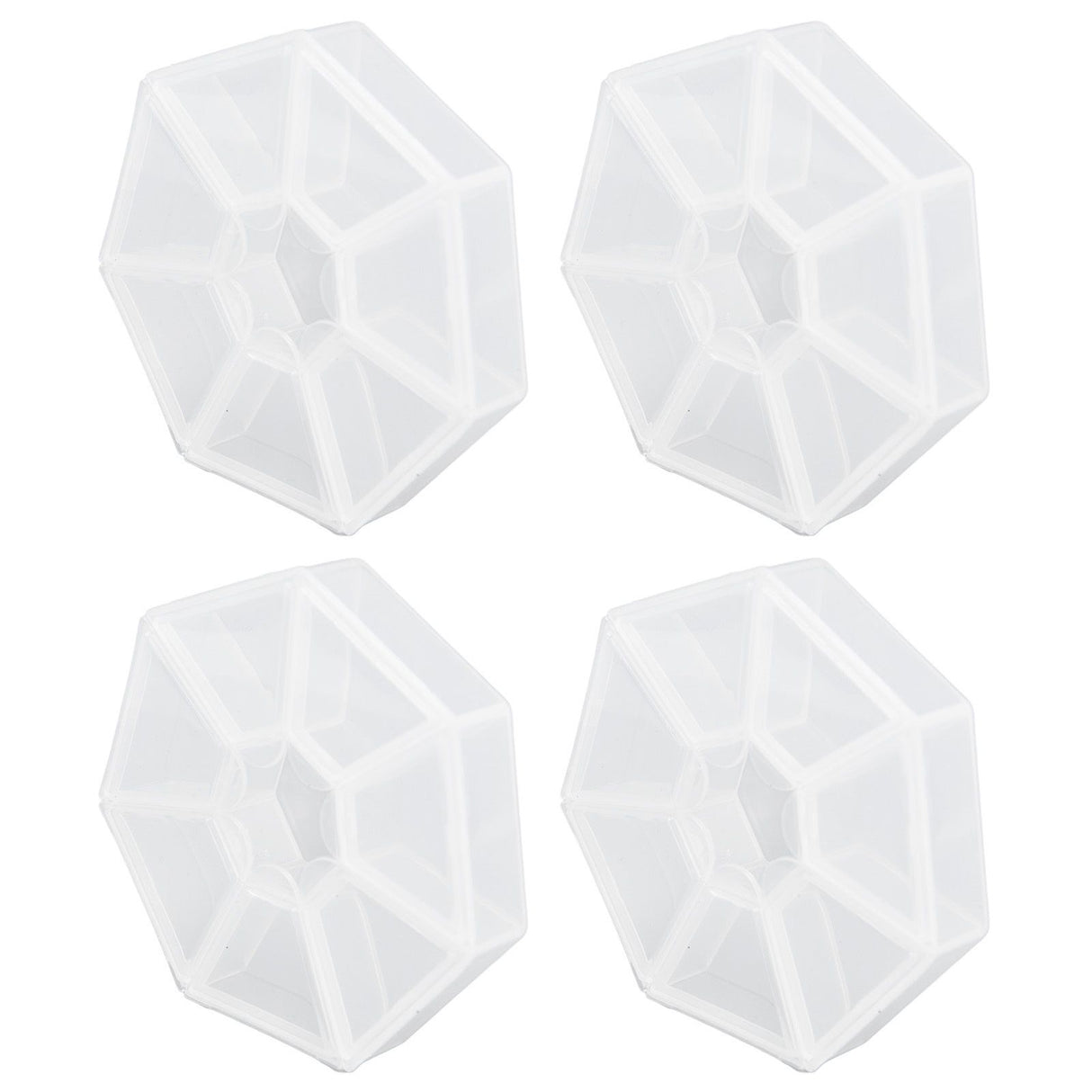 7 Grids Storage Box Clear Plastic Organizer Containers for Fishing Jewelry Pills