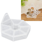 7 Grids Storage Box Clear Plastic Organizer Containers for Fishing Jewelry Pills