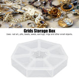 7 Grids Storage Box Clear Plastic Organizer Containers for Fishing Jewelry Pills