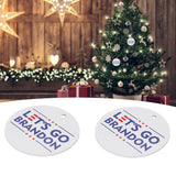 2Set Innovative Ornament Ceramic Christmas Tree Hanging Pendant for Party Wedding Decoration