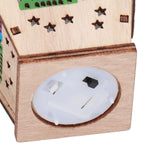 Ramadan Lamp Three Dimensional House Shape Unique Design Hanging Light Wooden Decorative Lamp Crafts Ornaments