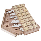 LED Light Calendar Wooden Desk Calendar Christmas Advent Calendar Ornament for Holiday Decoration