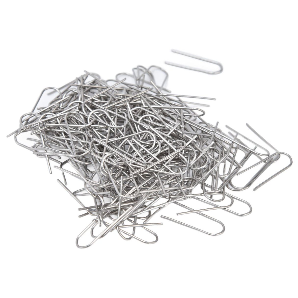 200 Pcs Wire Jump Rings Nickel Chromium Alloy U Shaped Ring Hook for Pendants Ceramic Jewelry Glass Melting