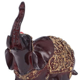 Elephant Figurines Durable Resin Delicate Texture Retro Style Symbolize Power Good Luck Prosperity Elephant Statue - Extra Image
