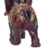 Elephant Figurines Durable Resin Delicate Texture Retro Style Symbolize Power Good Luck Prosperity Elephant Statue - Extra Image