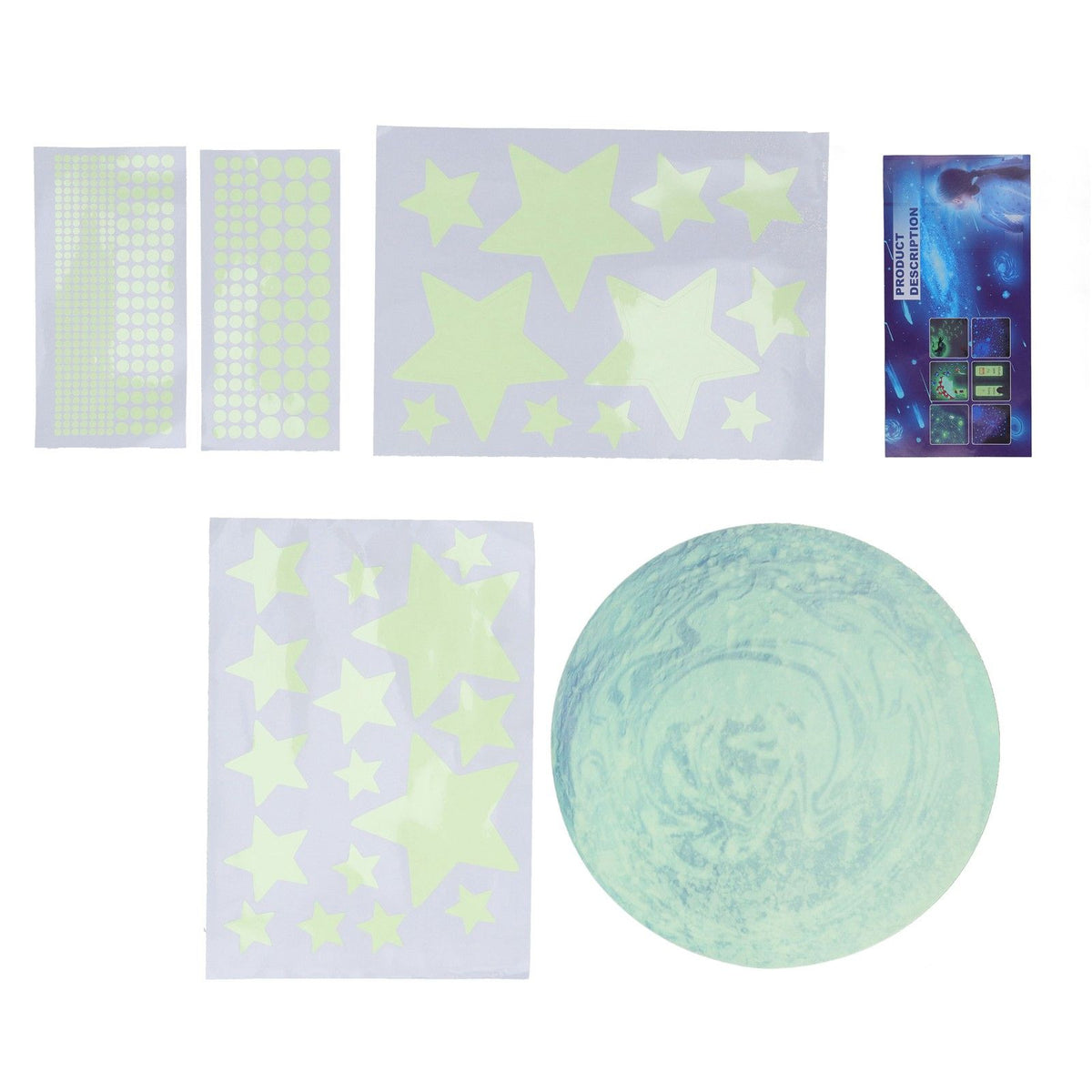 DIY Wall Sticker Glowing Star Luminous Wall Sticker PVC Wall Paper for Kids Bedroom Decoration