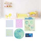 Glowing Stars Astronaut Wall Decals Solar System Planets Stickers for Kids Girls Boys Bedroom Decoration