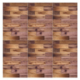 18PCS Wall Stickers Peel and Paste Wood Grain Furniture Refurbishment Sticker Waterproof for Kitchen Bathroom