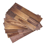 18PCS Wall Stickers Peel and Paste Wood Grain Furniture Refurbishment Sticker Waterproof for Kitchen Bathroom - Top-Down View