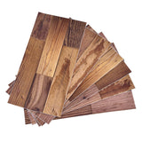 18PCS Wall Stickers Peel and Paste Wood Grain Furniture Refurbishment Sticker Waterproof for Kitchen Bathroom