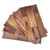 18PCS Wall Stickers Peel and Paste Wood Grain Furniture Refurbishment Sticker Waterproof for Kitchen Bathroom