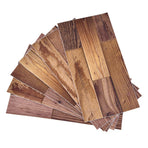 18PCS Wall Stickers Peel and Paste Wood Grain Furniture Refurbishment Sticker Waterproof for Kitchen Bathroom