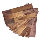 18PCS Wall Stickers Peel and Paste Wood Grain Furniture Refurbishment Sticker Waterproof for Kitchen Bathroom - Low Angle