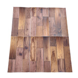 18PCS Wall Stickers Peel and Paste Wood Grain Furniture Refurbishment Sticker Waterproof for Kitchen Bathroom