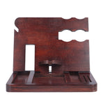 Desktop Storage Bracket Multifunctional Wooden Mobile Phone Base Watch Glasses Key Desktop Storage Bracket