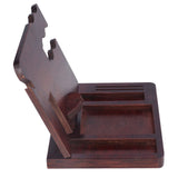 Desktop Storage Bracket Multifunctional Wooden Mobile Phone Base Watch Glasses Key Desktop Storage Bracket - 45-Degree Angle