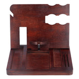 Desktop Storage Bracket Multifunctional Wooden Mobile Phone Base Watch Glasses Key Desktop Storage Bracket - Low Angle