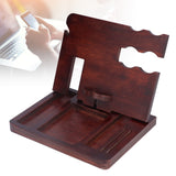 Desktop Storage Bracket Multifunctional Wooden Mobile Phone Base Watch Glasses Key Desktop Storage Bracket - Extra Image