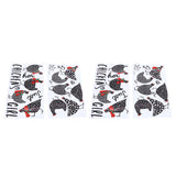 4pcs Kitchen Wall Stick 60x30cm Chicken Shape Creativity Simple Removable Decorative Wall Stickers - Close-Up Angle
