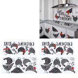 4pcs Kitchen Wall Stick 60x30cm Chicken Shape Creativity Simple Removable Decorative Wall Stickers - Extra Image
