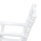 1:12 Dollhouse Chair Wood Doll House Miniature Rocking Chair White Mini Dollhouse Furniture - Extra Image