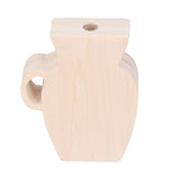 Wood Vase Simple Vintage Style Natural Pinewood Durable Sturdy Odorless Unpainted Wooden Flower Vase