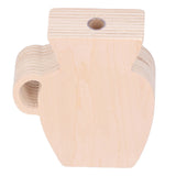 Wood Vase Simple Vintage Style Natural Pinewood Durable Sturdy Odorless Unpainted Wooden Flower Vase