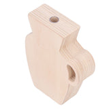 Wood Vase Simple Vintage Style Natural Pinewood Durable Sturdy Odorless Unpainted Wooden Flower Vase - Low Angle