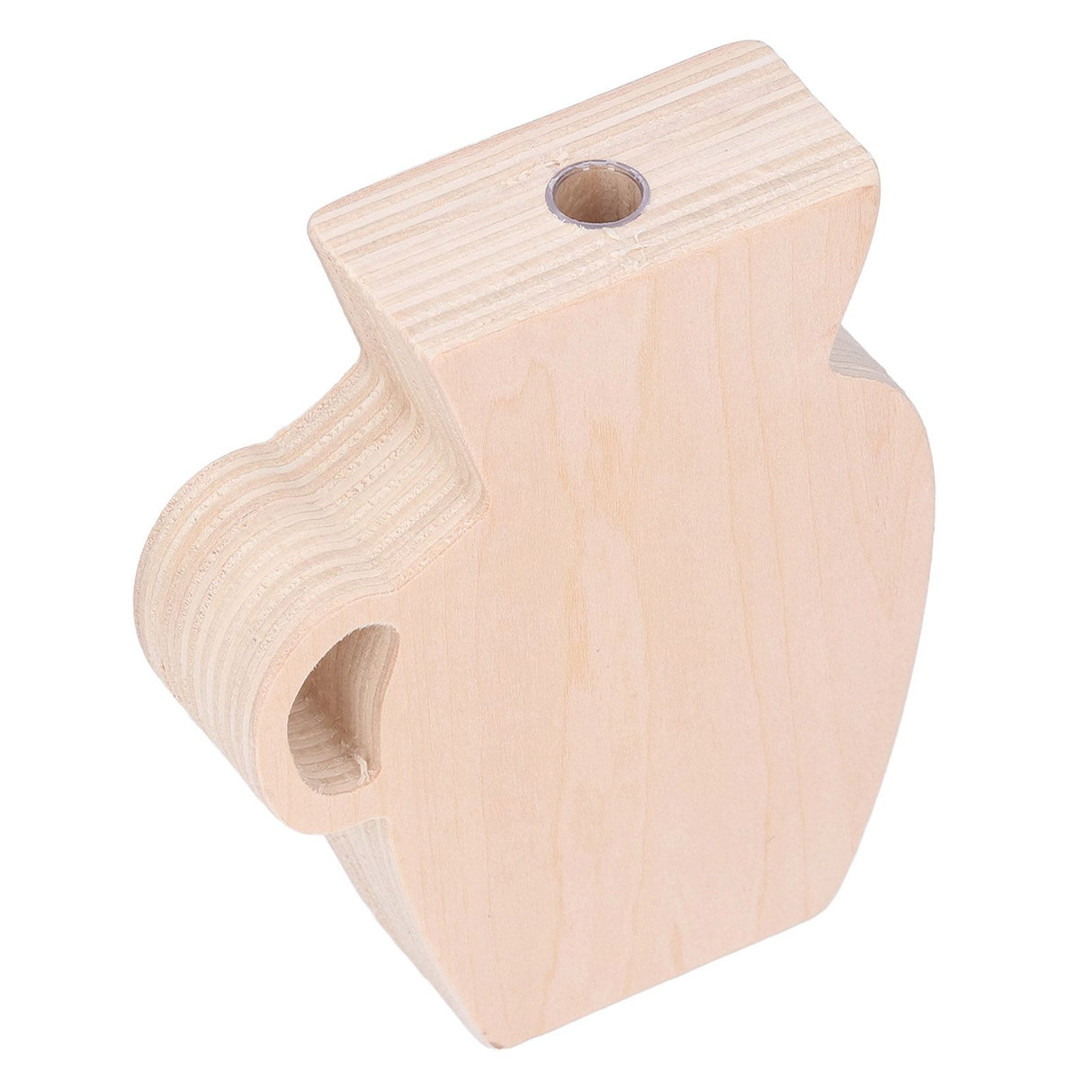 Wood Vase Simple Vintage Style Natural Pinewood Durable Sturdy Odorless Unpainted Wooden Flower Vase