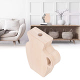 Wood Vase Simple Vintage Style Natural Pinewood Durable Sturdy Odorless Unpainted Wooden Flower Vase - Extra Image