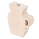 Wood Vase Simple Vintage Style Natural Pinewood Durable Sturdy Odorless Unpainted Wooden Flower Vase