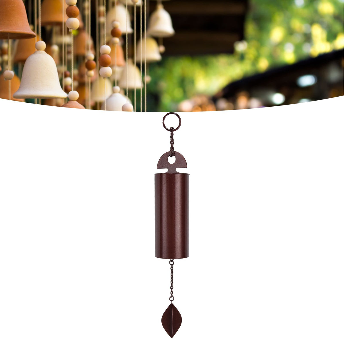 Wind Chimes Stainless Steel Unique Retro Design Metal Decorative Wind Chimes for Garden Corridor Balcony