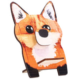 Animal Shape Glasses Holder Unique Beautiful Design Natural Odorless Composite Wood Eyeglasses Display StandFoxes