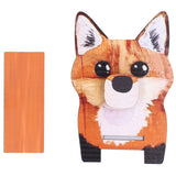 Animal Shape Glasses Holder Unique Beautiful Design Natural Odorless Composite Wood Eyeglasses Display StandFoxes