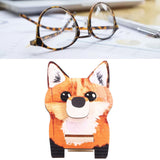Animal Shape Glasses Holder Unique Beautiful Design Natural Odorless Composite Wood Eyeglasses Display StandFoxes