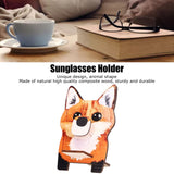 Animal Shape Glasses Holder Unique Beautiful Design Natural Odorless Composite Wood Eyeglasses Display StandFoxes