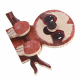 Animal Shape Glasses Holder Unique Beautiful Design Natural Odorless Composite Wood Eyeglasses Display StandSloth - Low Angle