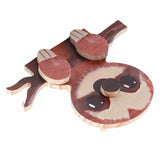 Animal Shape Glasses Holder Unique Beautiful Design Natural Odorless Composite Wood Eyeglasses Display StandSloth - Extra Image
