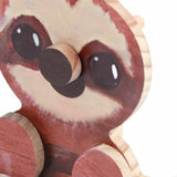 Animal Shape Glasses Holder Unique Beautiful Design Natural Odorless Composite Wood Eyeglasses Display StandSloth - Extra Image