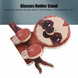 Animal Shape Glasses Holder Unique Beautiful Design Natural Odorless Composite Wood Eyeglasses Display StandSloth - Extra Image