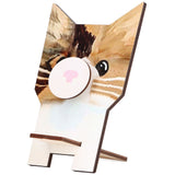 Animal Shape Glasses Holder Unique Beautiful Design Natural Odorless Composite Wood Eyeglasses Display StandCat