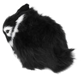 Miniature Plush Rabbits Plastic Plush Material Soft Comfortable Durable Rabbits Stuffed Doll for Table DecorationBlack - Rear View