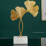Exquisite Iron Gold Leaf Ornaments Iron Tree Desktop Art Decoration Home Decoration2# 21 X 14cm / 8.27 X 5.51in - Side View